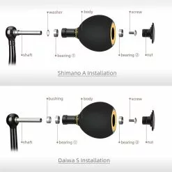 Gomexus EVA Power Knob 38mm -Fishing Rods Shop Gomexus EVA Power Knob 38mm Installation