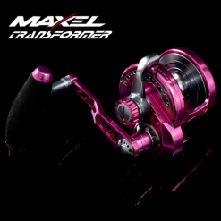 Maxel Transformer High Speed Jigging Overhead Reel -Fishing Rods Shop Maxel Transformer Pink