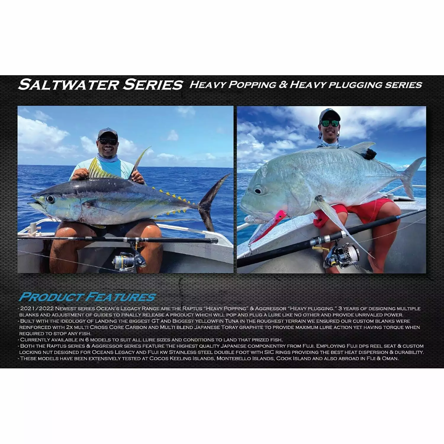 Ocean's Legacy Aggressor - Offshore Plugging Spin Rod 2 Ocean's Legacy Aggressor - Offshore Plugging Spin Rod - Image 2