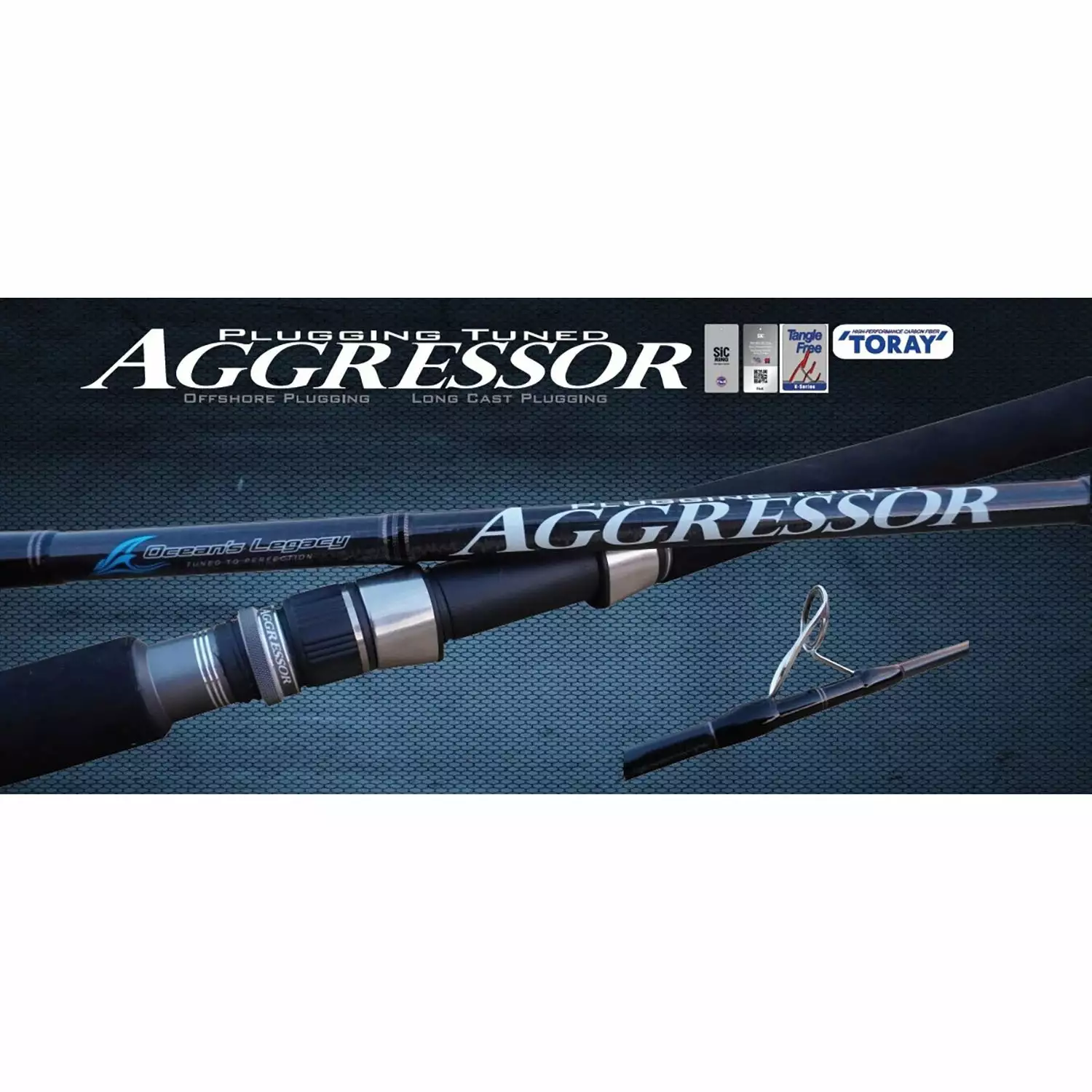 Ocean's Legacy Aggressor - Offshore Plugging Spin Rod 1 Ocean's Legacy Aggressor - Offshore Plugging Spin Rod