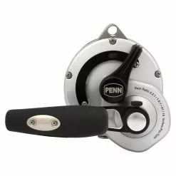 Penn Fathom II Lever Drag 2 Speed Overhead Reel -Fishing Rods Shop Penn Fathom II Lever Drag 2 Speed Overhead Reel Side