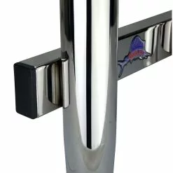 Reelax Stainless Steel 4 Rod Coaming Rack -Fishing Rods Shop Reelax Stainless Steel Rod Coaming Rod Rack End