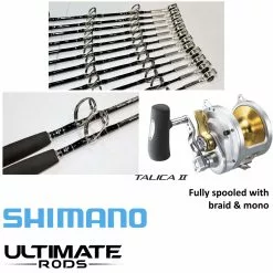 Shimano Talica / Ultimate Billfish Braid Game Fishing Combo
